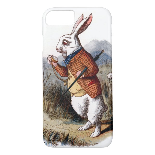 Alice im Wunderland Weißes Rabbit iPhone 7 Fall Case-Mate iPhone Hülle (Rückseite)