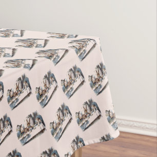 Alice im Wunderland White Rabbit Kaninchen Pastell Tischdecke