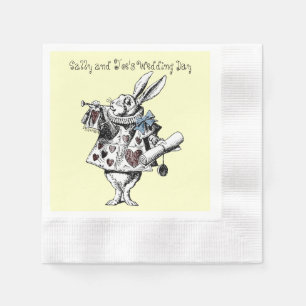 Alice im Wunderland White Rabbit Wedkin Serviette