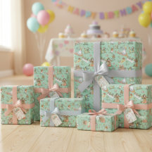 Alice im Wunderland Wrapping Paper Niedlich Kids