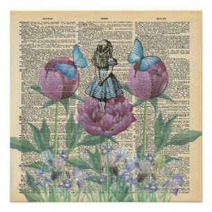 Alice im Wunderland - Wunderlandgarten Poster