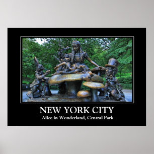 Alice im Wunderland - Zentralpark NYC Poster