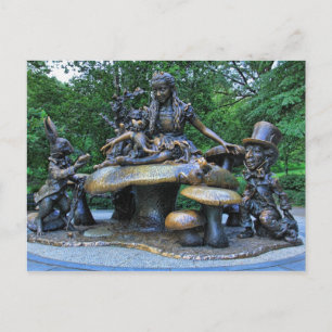 Alice im Wunderland - Zentralpark NYC Postkarte