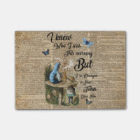 Alice im Wunderland Zitat Vintage-Wörterbuch-Kunst