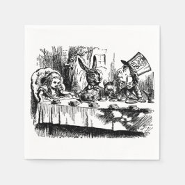 Alice im Wunderland zur Illustration von Paper Nap Serviette