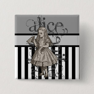 Alice im WunderlandGrunge Button