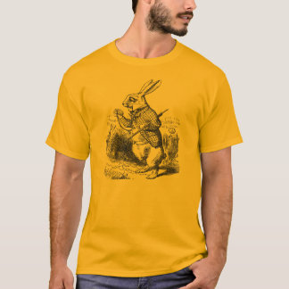 Alice im Wunderlandweißkaninchen T-Shirt