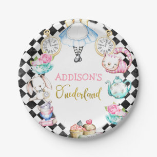 Alice in der Black Diamond Birthday Plate Pappteller
