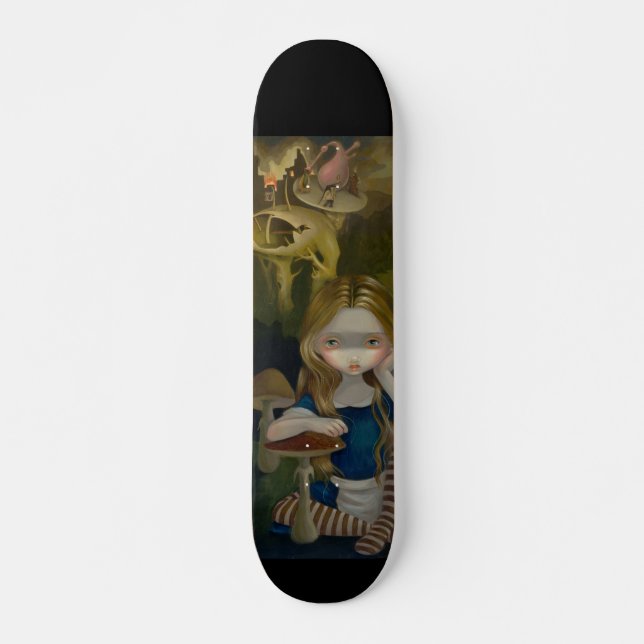 Alice in einem Bosch Landschaftswunderland Skatebo Skateboard (Vorne)