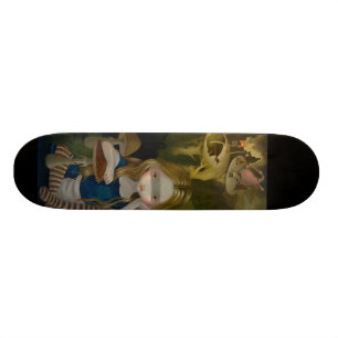 Alice in einem Bosch Landschaftswunderland Skatebo Skateboard