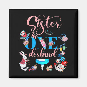 Alice In Onederland Familien Schwester des Geburts Magnet