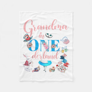 Alice in Onederland Familiengroßmutter des Geburts Fleecedecke