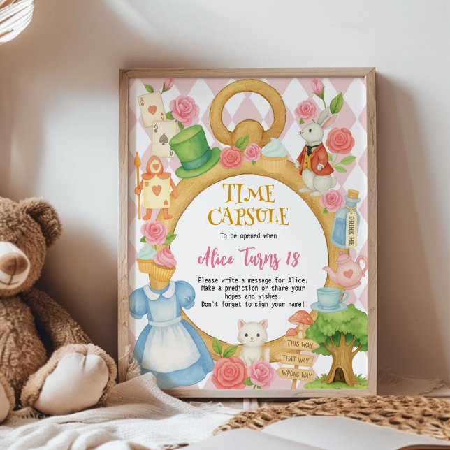 Alice in Onederland Geburtstagsparty Poster (Von Creator hochgeladen)