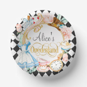 Alice in Onederland verrückter Hassentee Party Geb Pappteller