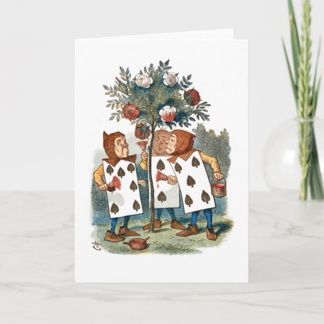 Alice in Wonderland - Cartes de peinture Roses (Devant)