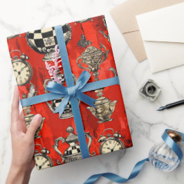 Alice in Wonderland Pattern Geschenkpapier