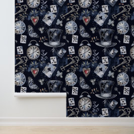 Alice in Wonderland Pattern Tapete
