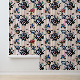 Alice in Wonderland Pattern Tapete
