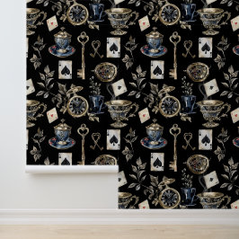 Alice in Wonderland Pattern Tapete