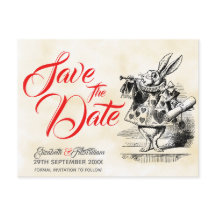 Alice in Wonderland Save the Date