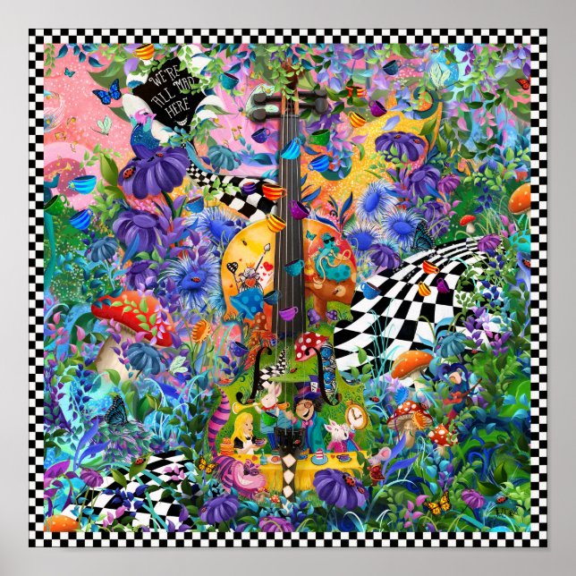 Alice In Wonderland Tea Party Poster du Carré Jule (Devant)