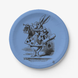 Alice in Wonderland – white rabbit children Pappteller