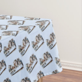 Alice in Wonderland White Rabbit Kaninchen pastel Tischdecke