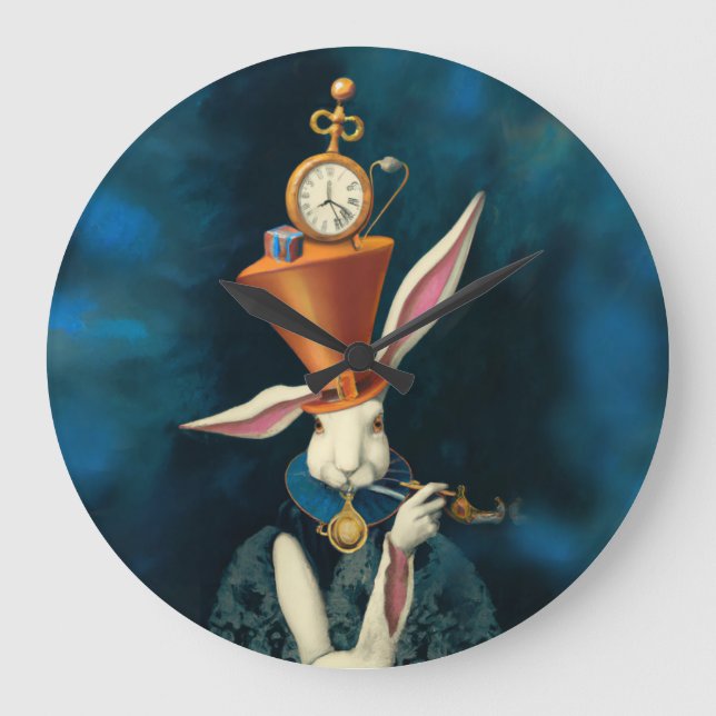 Alice In Wonderland's Rabbit, horloge murale (Recto)
