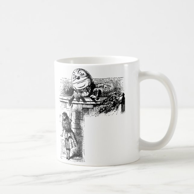 Alice in Wondlerand, Humpty Dumpty und Alice Kaffeetasse (Rechts)