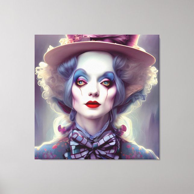 Alice ist die Hatter Leinwanddruck (Vorderseite)