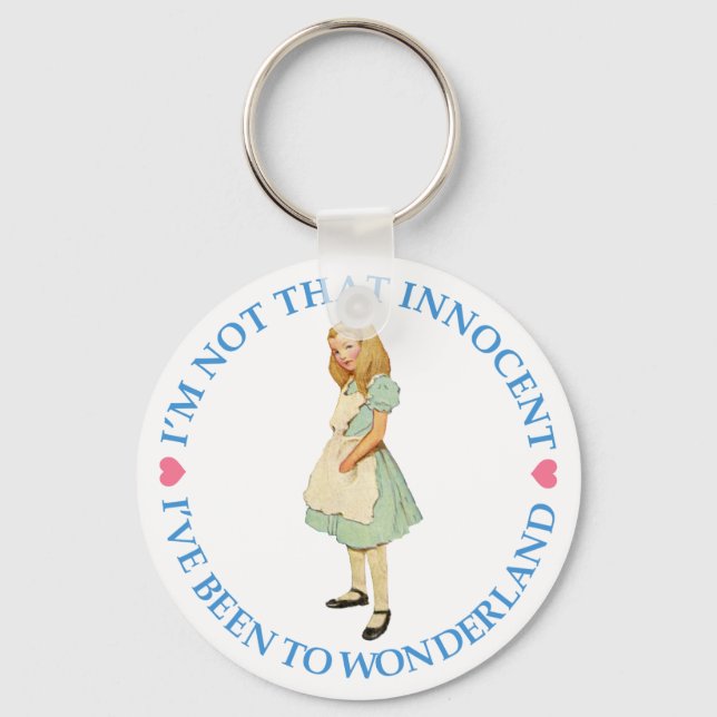 ALICE IST NICHT SO UNSCHULDIG SCHLÜSSELANHÄNGER (Vorderseite)