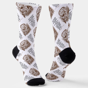 Alice Kitty Red Queen Du würdest Wonderland Zitat  Socken