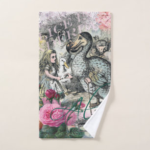 Alice Klassisches Wunderland Dodo Tenniel Kunst Badhandtuch Set
