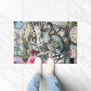 Alice Klassisches Wunderland Dodo Tenniel Kunst Fußmatte