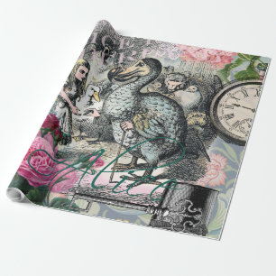 Alice Klassisches Wunderland Dodo Tenniel Kunst Geschenkpapier