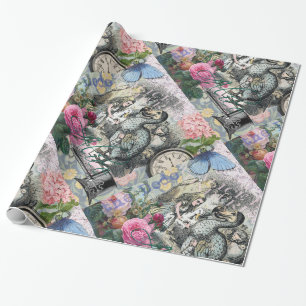 Alice Klassisches Wunderland Dodo Tenniel Kunst Geschenkpapier