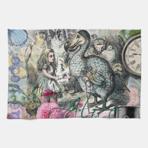 Alice Klassisches Wunderland Dodo Tenniel Kunst Handtuch
