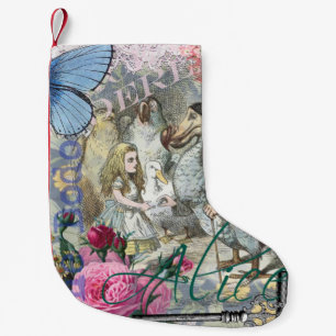 Alice Klassisches Wunderland Dodo Tenniel Kunst Kleiner Weihnachtsstrumpf