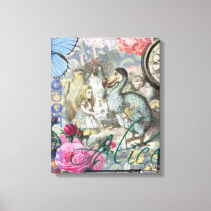 Alice Klassisches Wunderland Dodo Tenniel Kunst Leinwanddruck