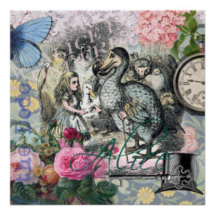 Alice Klassisches Wunderland Dodo Tenniel Kunst Poster