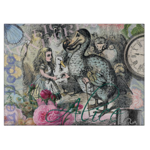 Alice Klassisches Wunderland Dodo Tenniel Kunst Schneidebrett