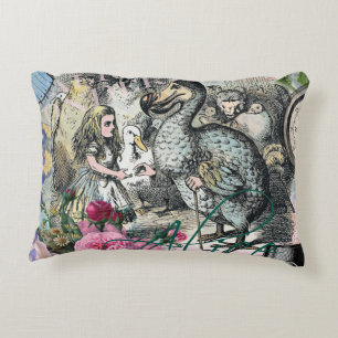 Alice Klassisches Wunderland Dodo Tenniel Kunst Zierkissen