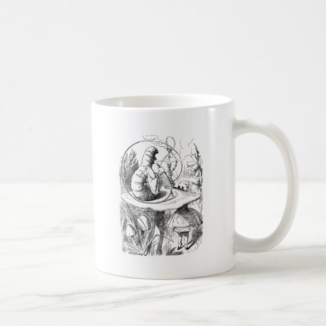 Alice konsultiert die Raupe Kaffeetasse (Rechts)