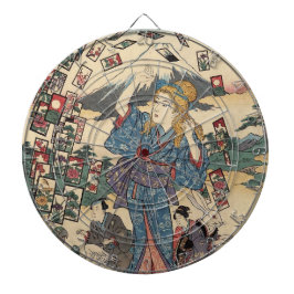 Alice Lost in Japan | Ukiyo-e Floating Wonderland Dartscheibe