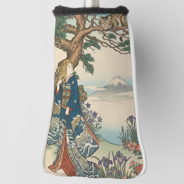 Alice Lost in Japan | Ukiyo-e Mad Journey Golf Headcover (Rotieren 90)