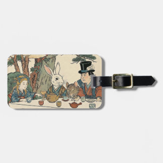 Alice Lost in Japan | Ukiyo-e Mad Tea Party Gepäckanhänger