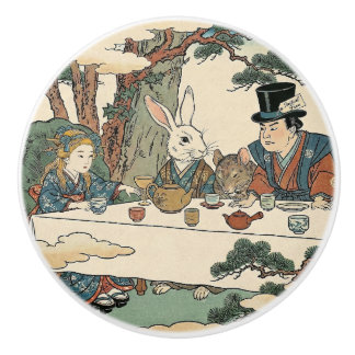 Alice Lost in Japan | Ukiyo-e Mad Tea Party Keramikknauf