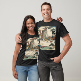 Alice Lost in Japan | Ukiyo-e Mad Tea Party T-Shirt