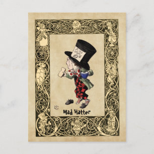 Alice - Mad Hatter 1865 Postkarte