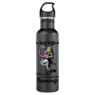 Alice Managing Flamingo Croquet Mallet und Hedgeho Edelstahlflasche